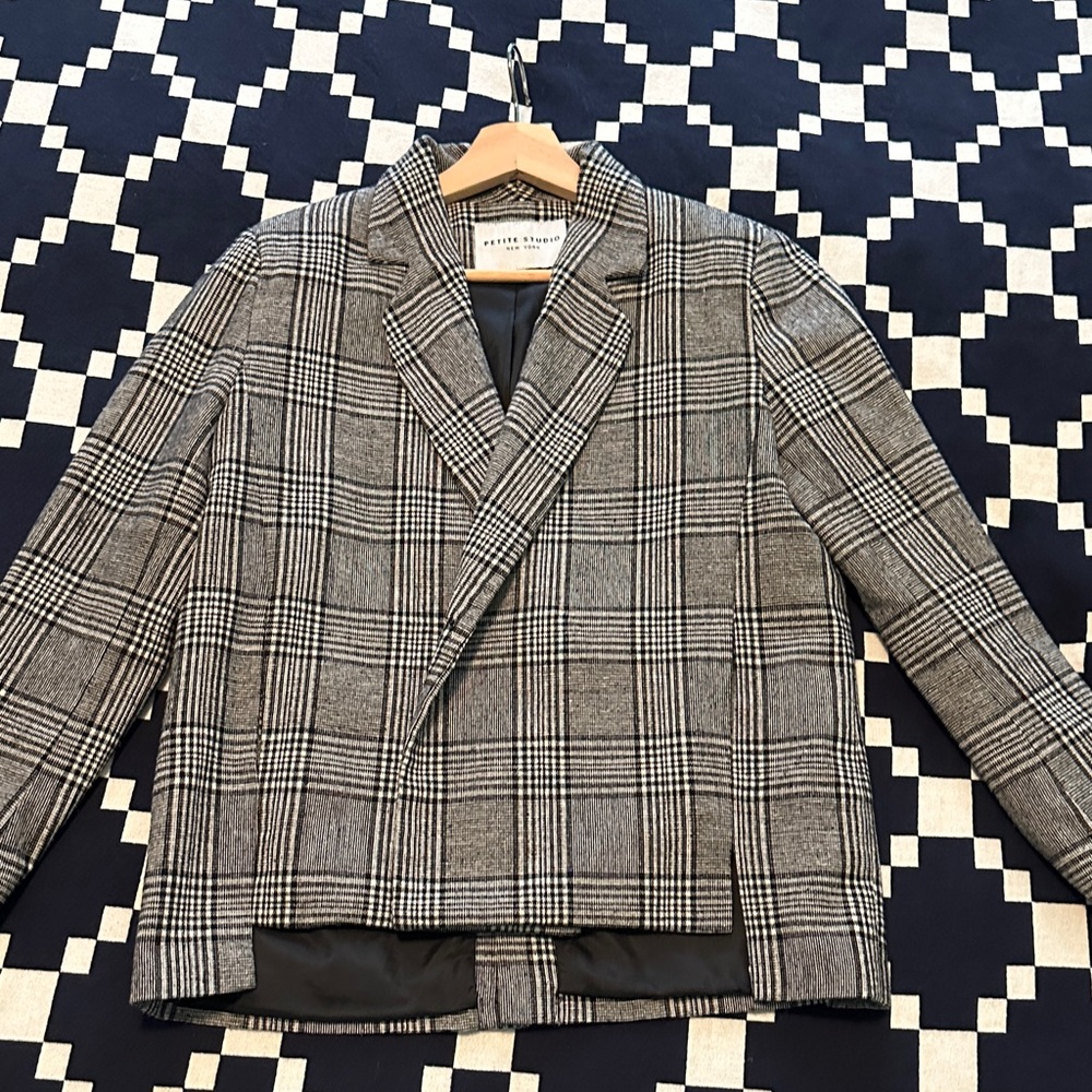 Petite Studio Jane Plaid Blazer